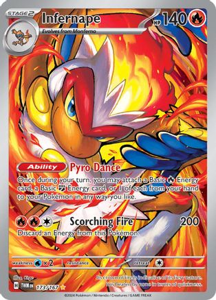 Infernape - 173/167 Holofoil [SV: Twilight Masquerade] Pokemon Single Pokémon