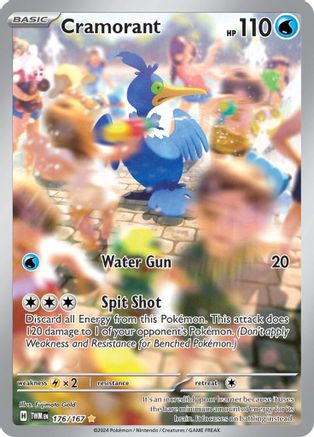 Cramorant - 176/167 Holofoil [SV: Twilight Masquerade] Pokemon Single Pokémon