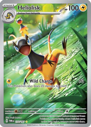 Heliolisk - 177/167 Holofoil [SV: Twilight Masquerade] Pokemon Single Pokémon