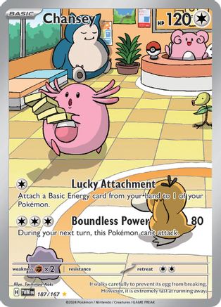 Chansey - 187/167 Holofoil [SV: Twilight Masquerade] Pokemon Single Pokémon