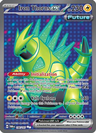 Iron Thorns ex - 196/167 Holofoil [SV: Twilight Masquerade] Pokemon Single Pokémon