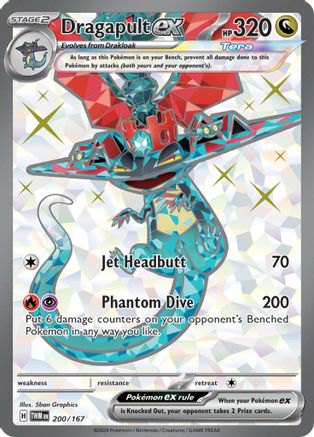 Dragapult ex - 200/167 Holofoil [SV: Twilight Masquerade] Pokemon Single Pokémon