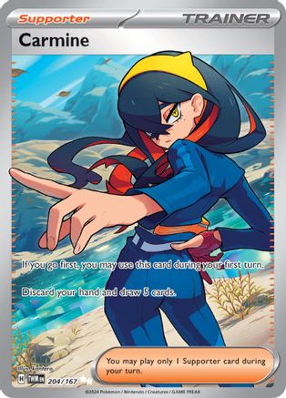 Carmine - 204/167 Holofoil [SV: Twilight Masquerade] Pokemon Single Pokémon