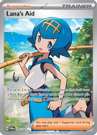Lana's Aid - 207/167 Holofoil [SV: Twilight Masquerade] Pokemon Single Pokémon