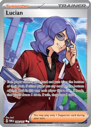 Lucian - 208/167 Holofoil [SV: Twilight Masquerade] Pokemon Single Pokémon