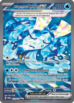 Wellspring Mask Ogerpon ex 213/167 Holofoil [SV: Twilight Masquerade] Pokemon Single Pokémon