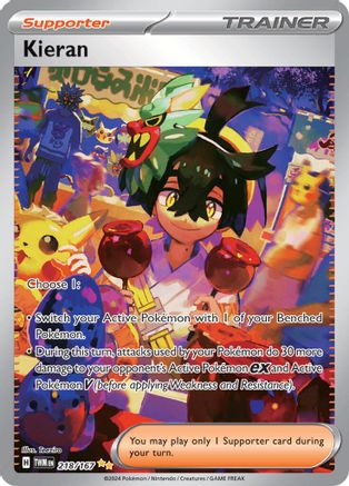 Kieran - 218/167 Holofoil [SV: Twilight Masquerade] Pokemon Single Pokémon