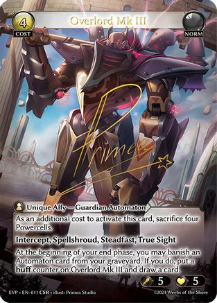 Overlord Mk III (011) [Promotional Cards] Foil Grand Archive Single Weebs of the Shore