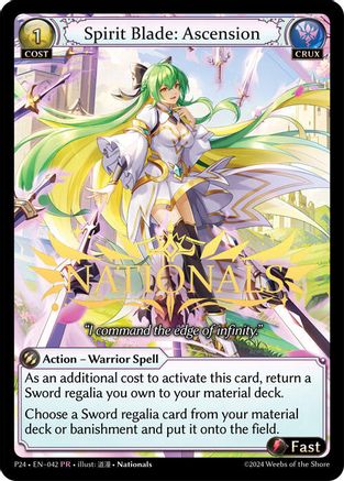 Spirit Blade: Ascension (042) [Promotional Cards] Foil Grand Archive Single Weebs of the Shore