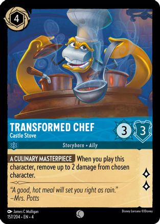 Transformed Chef - Castle Stove (157/204) [Ursulas Return] Cold Foil Lorcana Single Disney