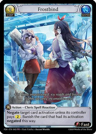 Frostbind (043) [Promotional Cards] Foil Grand Archive Single Weebs of the Shore