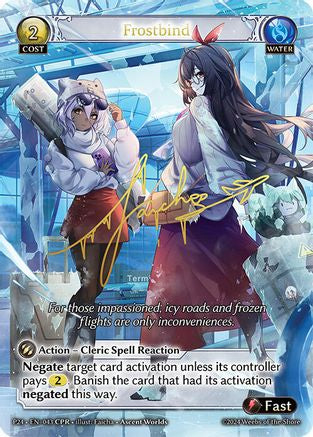 Frostbind (CPR) (043) [Promotional Cards] Foil Grand Archive Single Weebs of the Shore