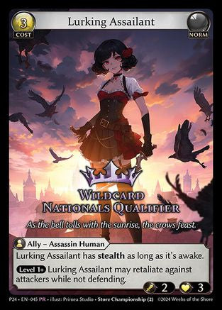 Lurking Assailant (045) [Promotional Cards] Foil Grand Archive Single Weebs of the Shore