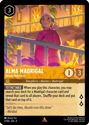 Alma Madrigal - Family Matriarch (2/204) [Ursulas Return] Lorcana Single Disney