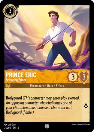Prince Eric - Seafaring Prince (21/204) [Ursulas Return] Lorcana Single Disney