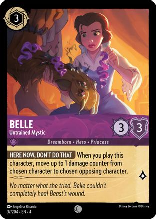 Belle - Untrained Mystic (37/204) [Ursulas Return] Lorcana Single Disney
