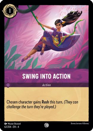 Swing into Action (62/204) [Ursulas Return] Lorcana Single Disney
