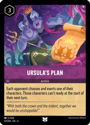 Ursula's Plan (63/204) [Ursulas Return] Lorcana Single Disney