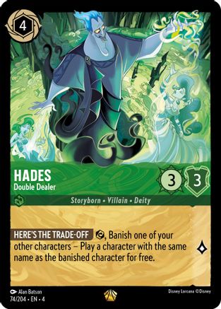 Hades - Double Dealer (74/204) [Ursulas Return] Lorcana Single Disney