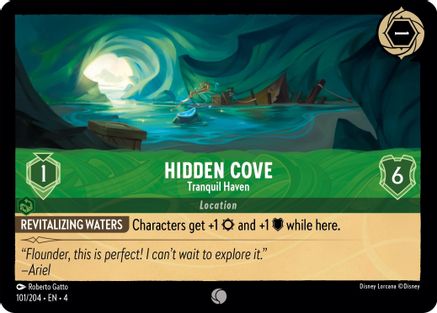 Hidden Cove - Tranquil Haven (101/204) [Ursulas Return] Lorcana Single Disney