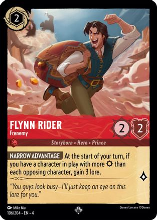 Flynn Rider - Frenemy (106/204) [Ursulas Return] Cold Foil Lorcana Single Disney