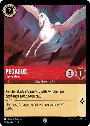Pegasus - Flying Steed (120/204) [Ursulas Return] Cold Foil Lorcana Single Disney