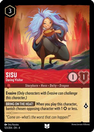 Sisu - Daring Visitor (123/204) [Ursulas Return] Lorcana Single Disney