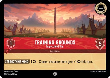 Training Grounds - Impossible Pillar (136/204) [Ursulas Return] Lorcana Single Disney