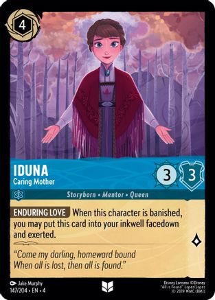 Iduna - Caring Mother (147/204) [Ursulas Return] Cold Foil Lorcana Single Disney