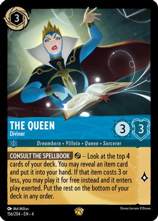 The Queen - Diviner (156/204) [Ursulas Return] Lorcana Single Disney