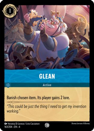 Glean (163/204) [Ursulas Return] Cold Foil Lorcana Single Disney