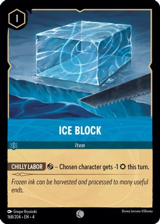 Ice Block (168/204) [Ursulas Return] Lorcana Single Disney