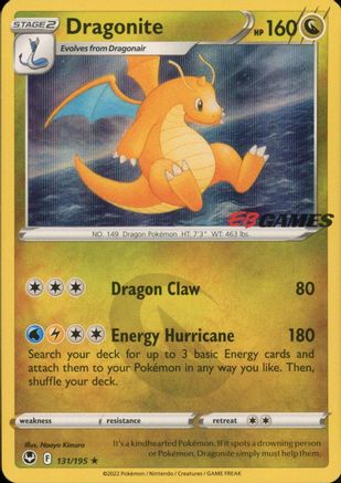 Dragonite - 131/195 (EB Games Exclusive) Holofoil [Misc: Cards & Products] Pokemon Single Pokémon