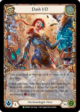Dash I/O [HER094] (Promo)  Rainbow Foil Flesh And Blood Single Flesh And Blood   