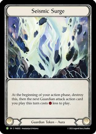 Seismic Surge (Cold Foil) [FAB203] (Promo)  Cold Foil Flesh And Blood Single Flesh And Blood   