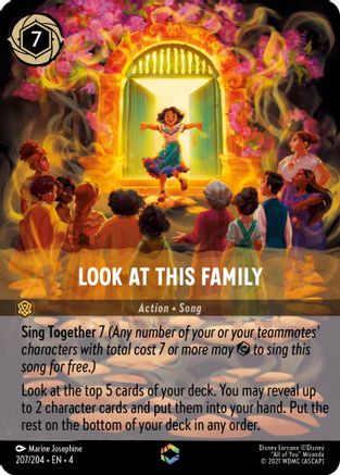 Look at This Family (Enchanted) (207/204) [Ursulas Return] Holofoil Lorcana Single Disney
