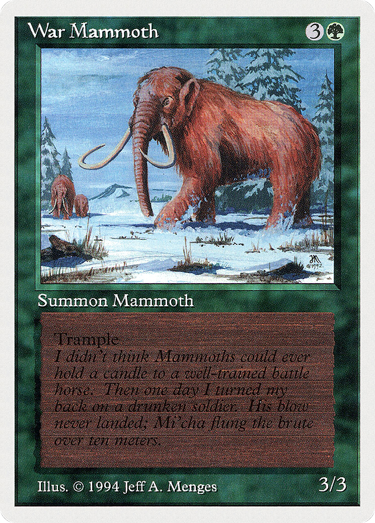 War Mammoth (SUM-228) [Misc] Summer Magic / Edgar MTG Single Wizards of the Coast