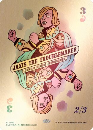 Jaxis, the Troublemaker (Rainbow Foil) (SLD-1703) [Secret Lair Drop Series] Foil MTG Single Wizards of the Coast