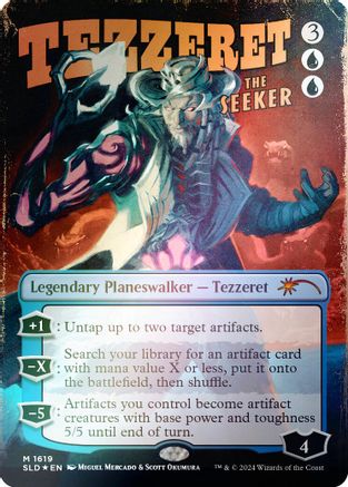 Tezzeret the Seeker (1619) (Rainbow Foil) (SLD-1619) [Secret Lair Drop Series] Foil MTG Single Wizards of the Coast