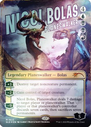 Nicol Bolas, Planeswalker (Rainbow Foil) (SLD-1622) [Secret Lair] Drop Series Foil MTG Single Wizards of the Coast