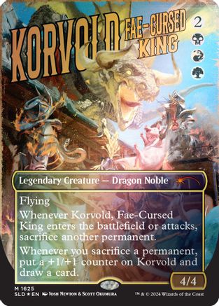 Korvold, Fae-Cursed King (Rainbow Foil) (SLD-1625) [Secret Lair] Drop Series Foil MTG Single Wizards of the Coast