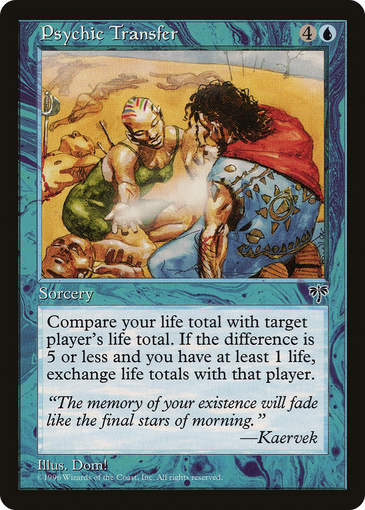 Psychic Transfer (MIR-085) [Mirage] MTG Single Wizards of the Coast