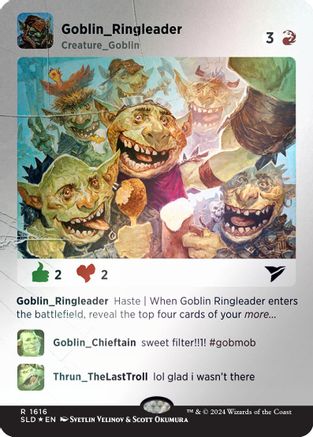 Goblin Ringleader (Rainbow Foil) (SLD-1616) [Secret Lair] Drop Series Foil MTG Single Wizards of the Coast
