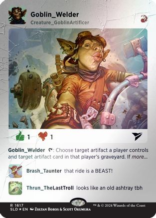 Goblin Welder (Rainbow Foil) (SLD-1617) [Secret Lair] Drop Series Foil MTG Single Wizards of the Coast