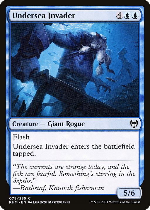 Undersea Invader (KHM-078) [Kaldheim] MTG Single Wizards of the Coast