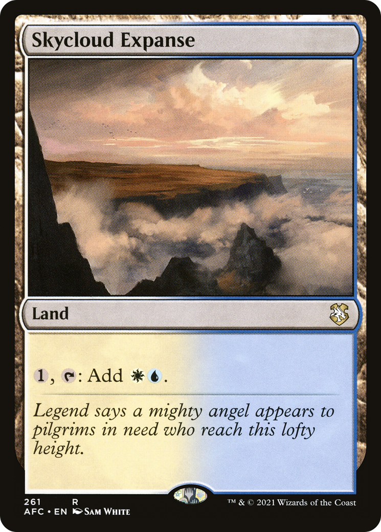 Skycloud Expanse (AFC-261) [Forgotten Realms Commander] MTG Single Wizards of the Coast