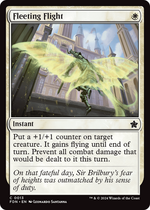Fleeting Flight (FDN-013) [Foundations] MTG Single Wizards of the Coast