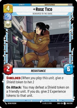 Rose Tico - Dedicated to the Cause (045/262)[Shadows of the Galaxy] Star Wars: Unlimited Single Disney