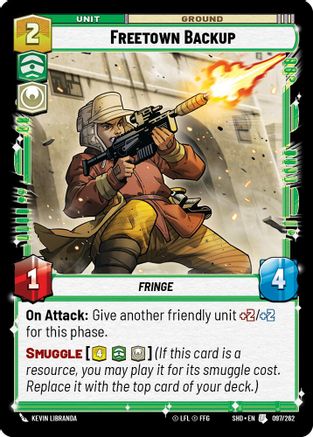 Freetown Backup (097/262)[Shadows of the Galaxy] Star Wars: Unlimited Single Disney