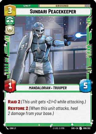 Sundari Peacekeeper (098/262)[Shadows of the Galaxy] Foil Star Wars: Unlimited Single Disney